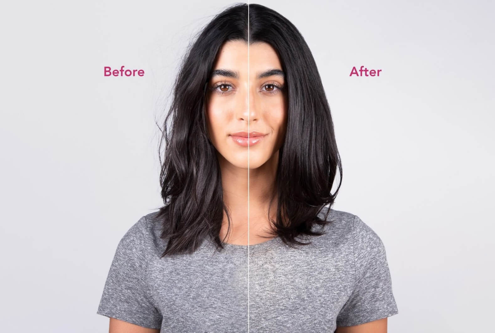 Before and After_taninoplastia-hair-treatment-salon Toujours Belle in Montreal